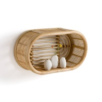 Полка Маленькая настенная из ротанга Gocco единый размер бежевый LA REDOUTE INTERIEURS  фото, kupilegko.ru